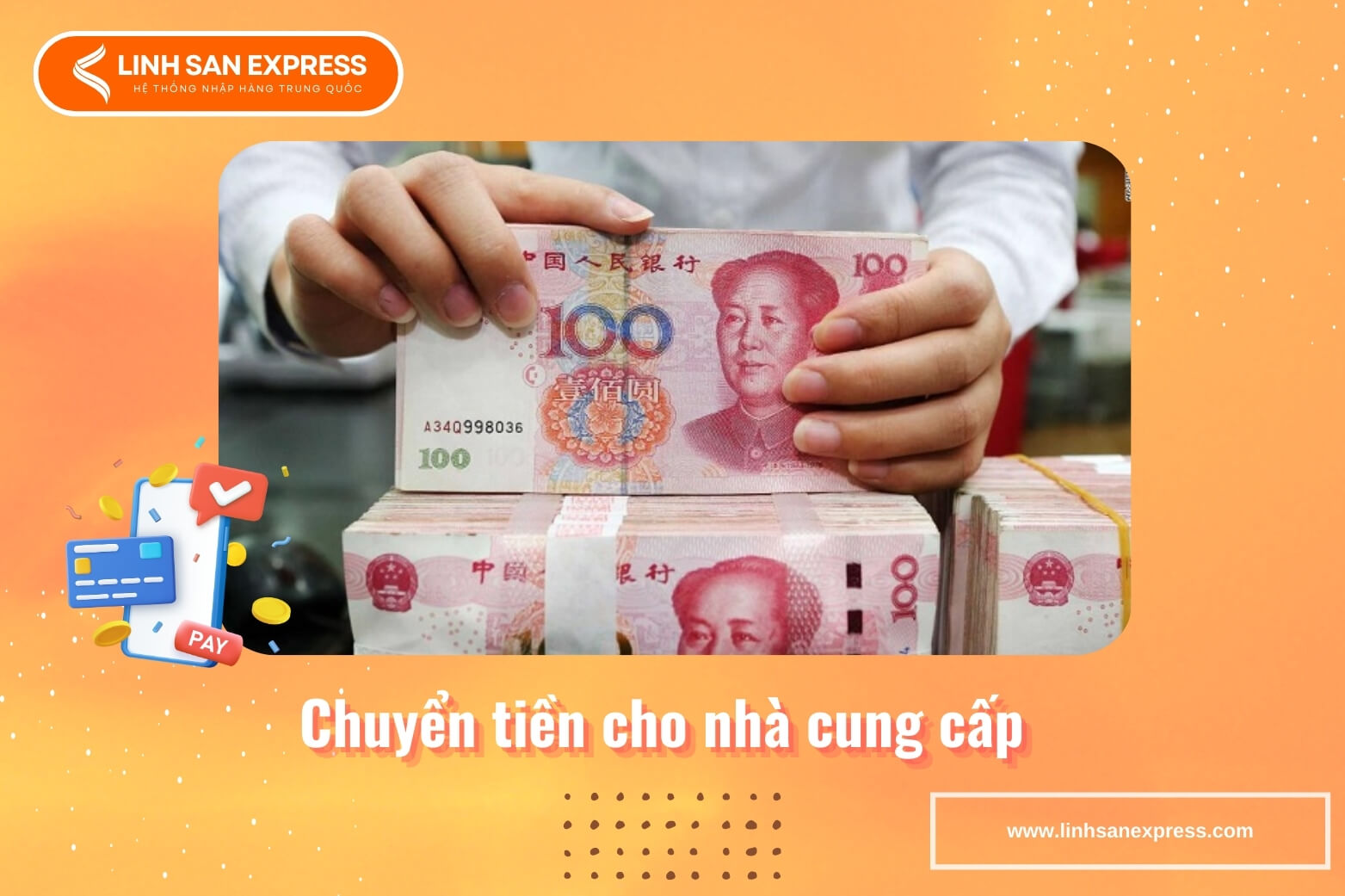 Chuyển tiền cho nhà cung cấp Trung Quốc