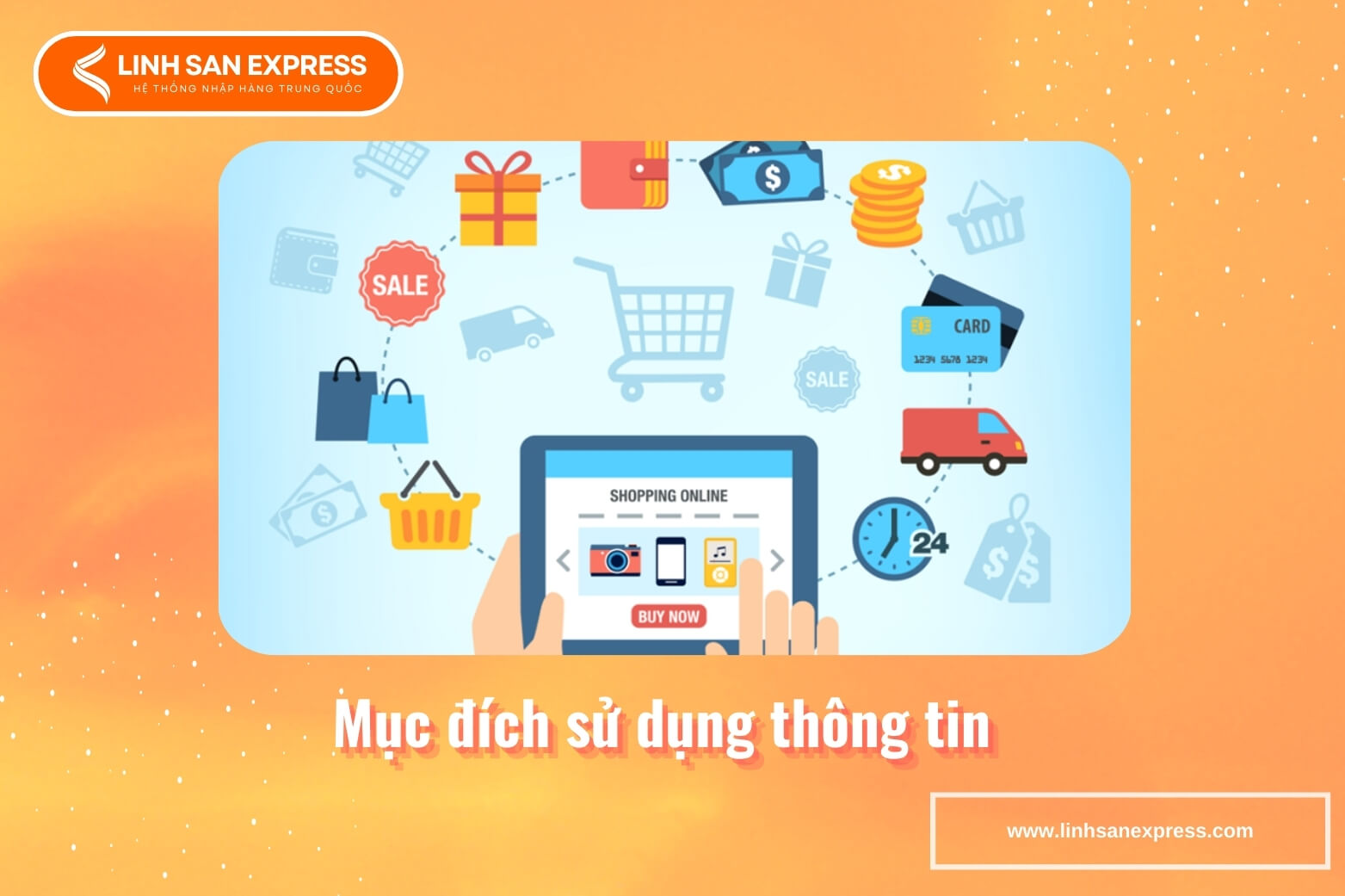 Mục đích sử dụng thông tin khi mua hàng