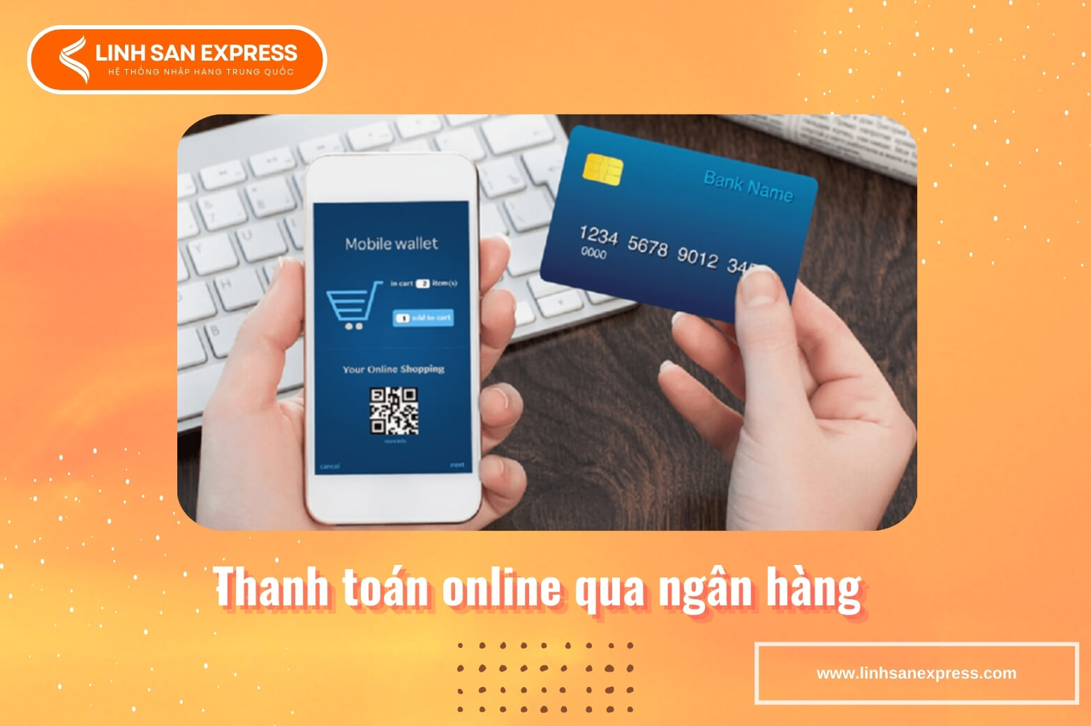 Thanh toán hàng online qua ngân hàng