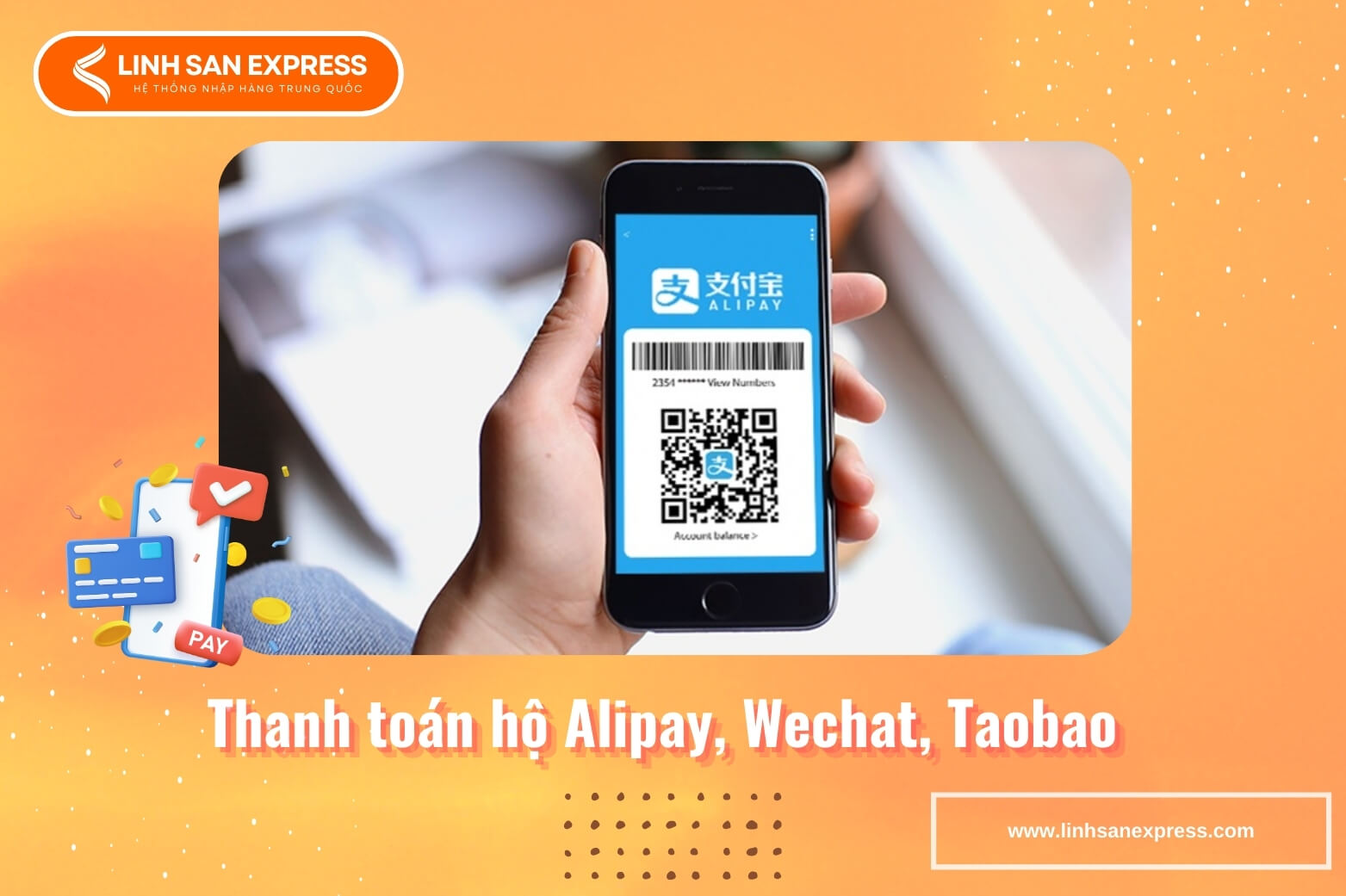 Thanh toán hộ Alipay Wechat Taobao