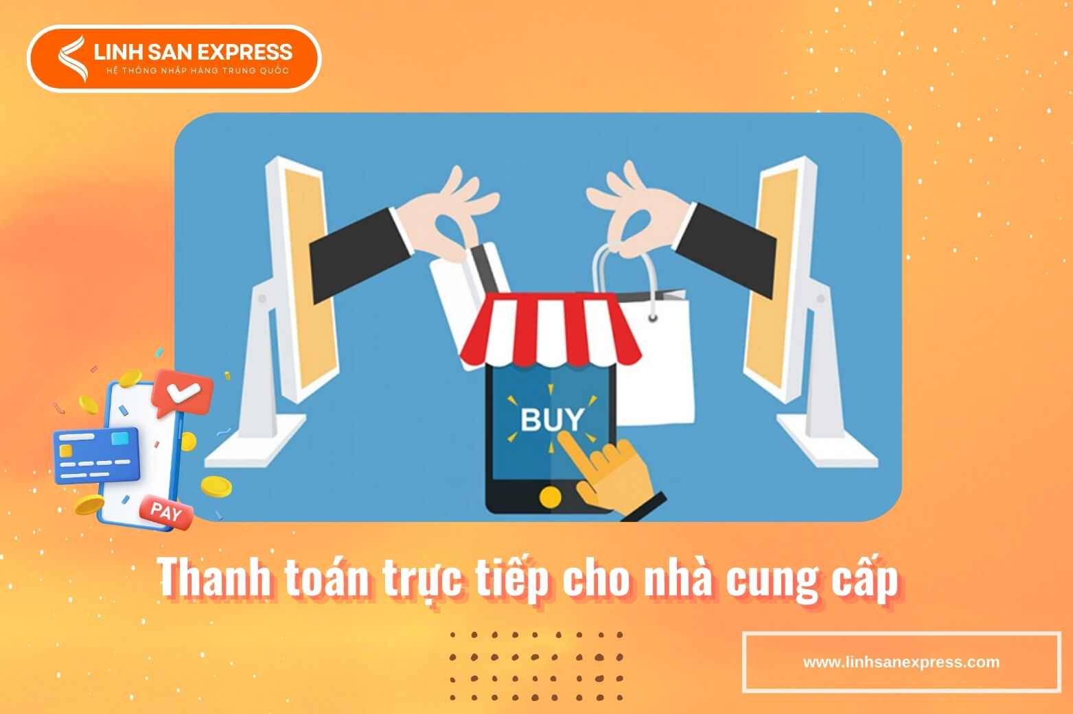 Thanh toán trực tiếp cho nhà cung cấp Trung Quốc