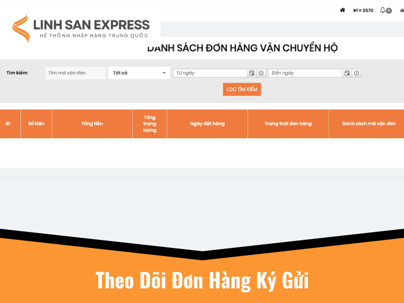 Theo dõi đơn hàng Trung Quốc ký gửi