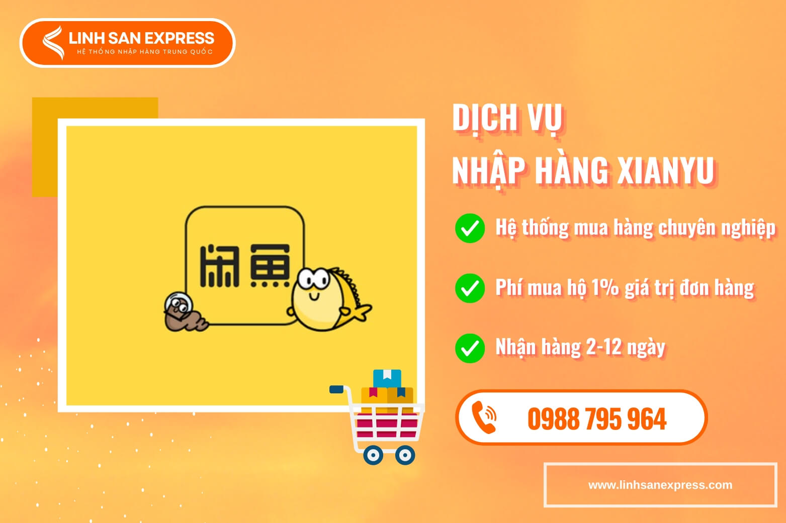 Dịch vụ nhập hàng Xianyu uy tín