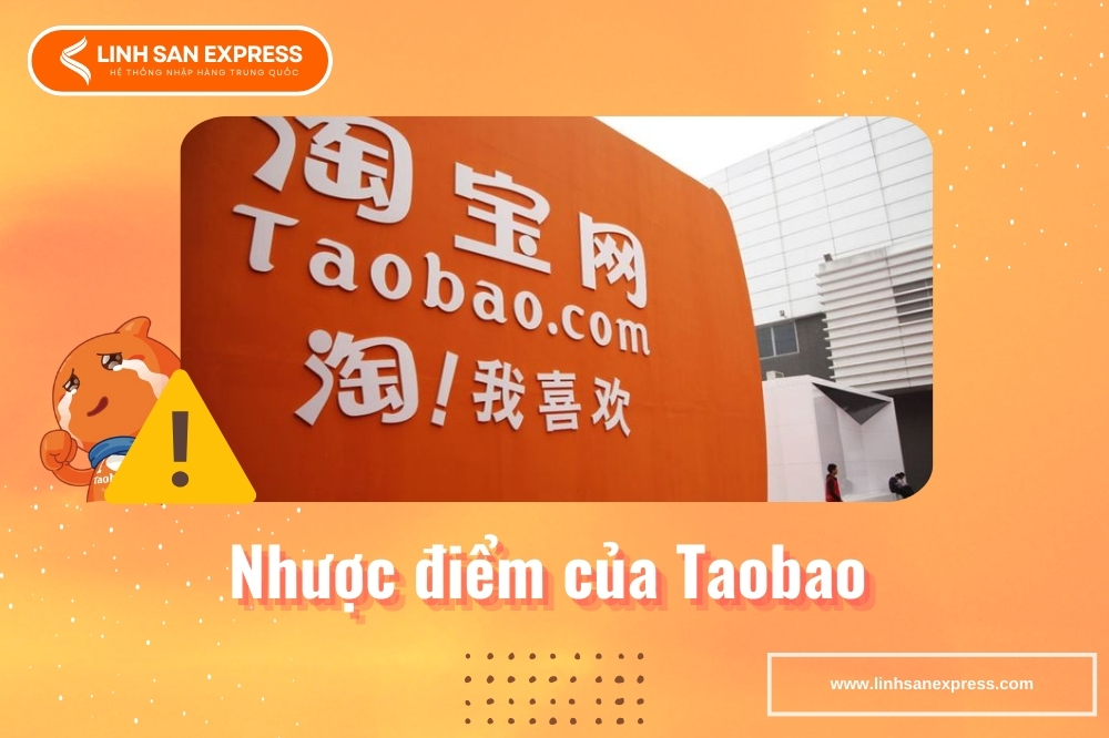 Nhược điểm của Taobao