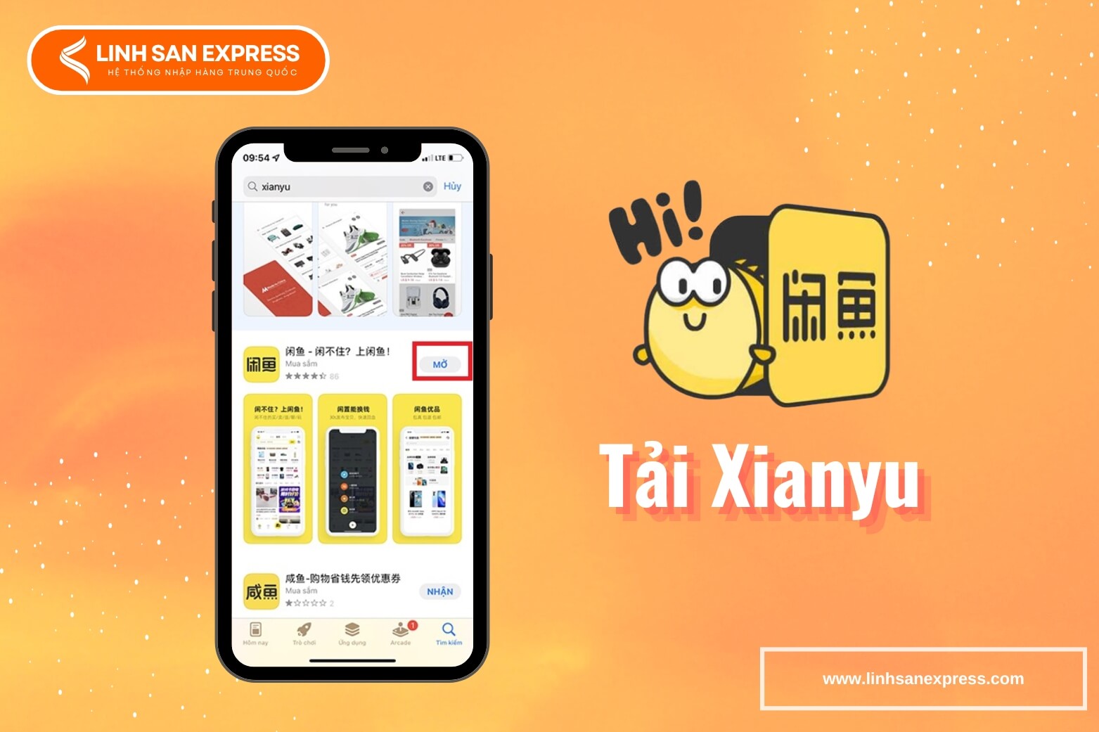 Tải app Xianyu về điện thoại