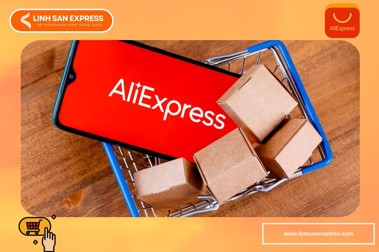 App đặt hàng trên Aliexpress