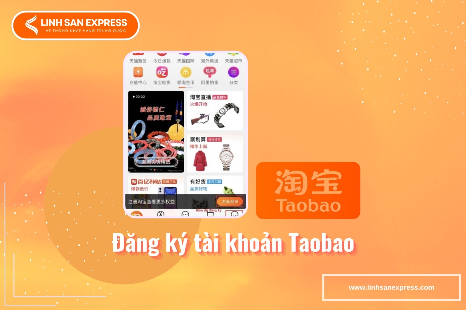 Đăng ký tài khoản Taobao