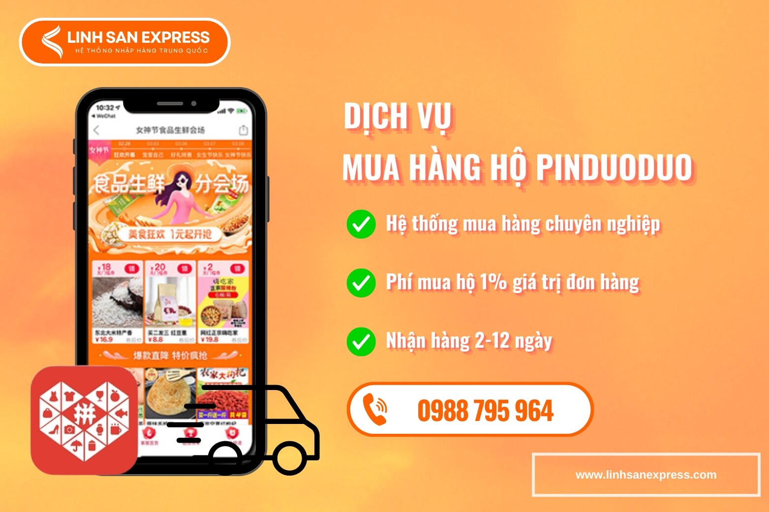 Dịch vụ mua hàng hộ Pinduoduo uy tín