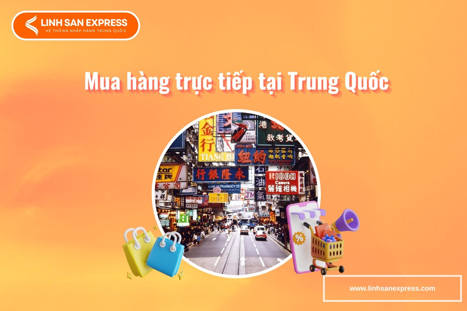 Tự mua hàng trực tiếp tại Trung Quốc